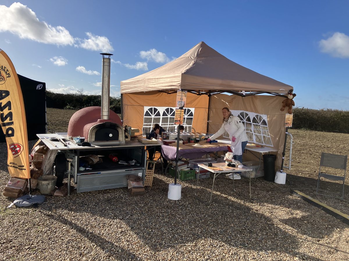 Pizza di Mamma setup at Christmas festival